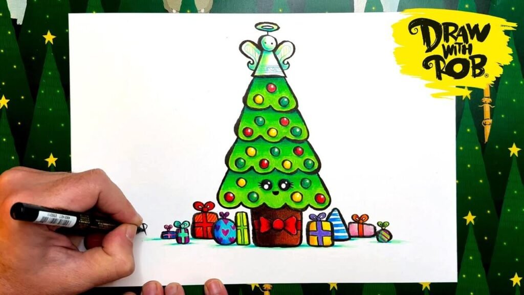 Drawing:eizdrss78_8= Christmas Tree Drawing:eizdrss78_8= Christmas Tree