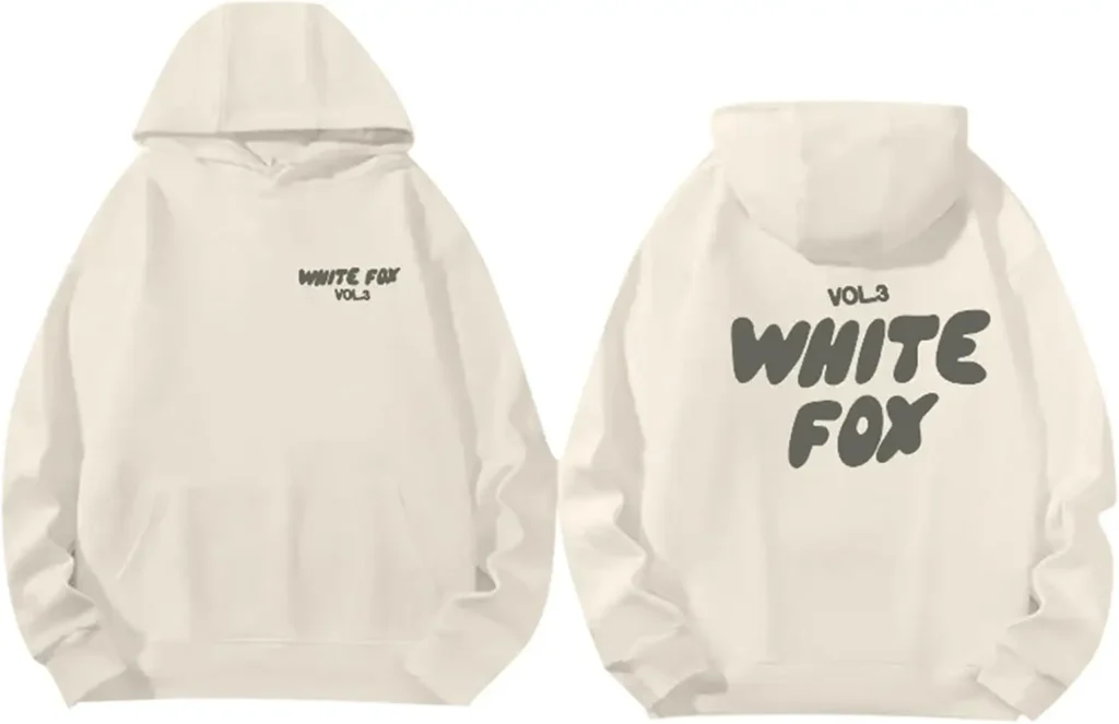 Girls White Fox Hoodie Girls White Fox Hoodie